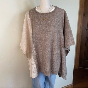 Dillard’s Sweater Poncho in Neutral Colors